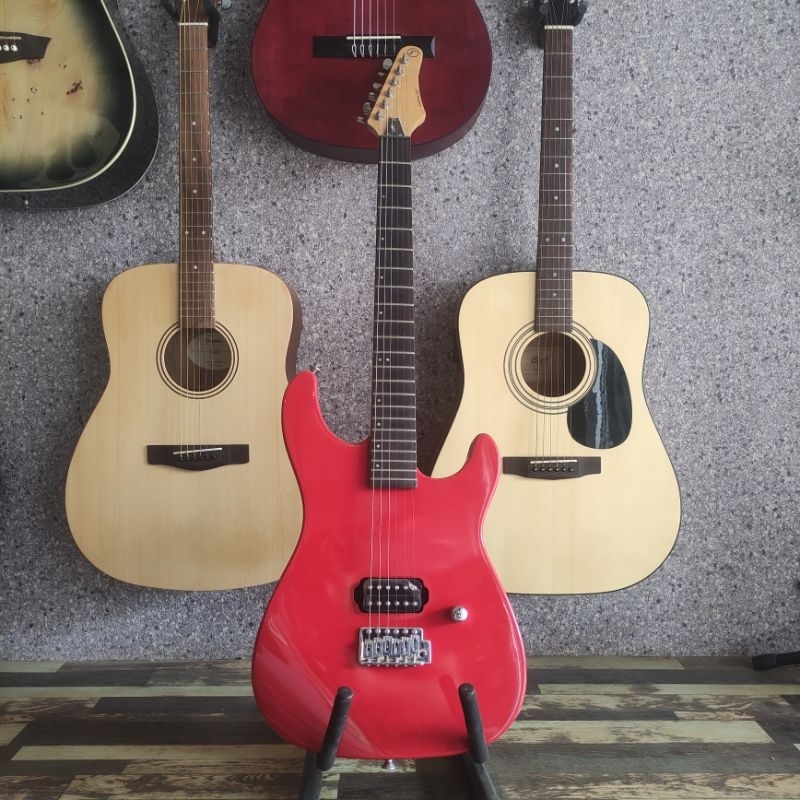 Samick SS51 SS 51 Red Original Gitar Elektrik Original