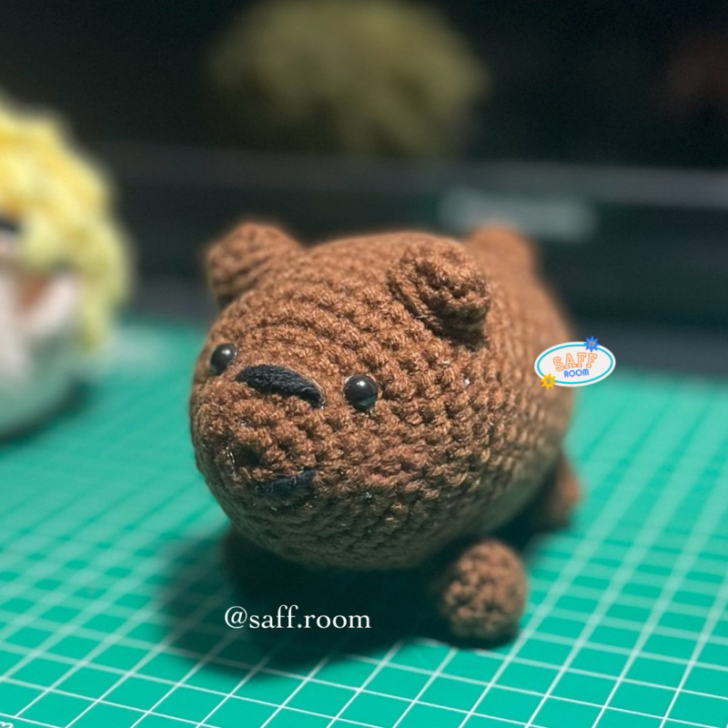 GRIZZLY WE BARE BEARS MINI CROCHET DOLL | BONEKA MINI GRIZZLY WE BARE BEARS RAJUT
