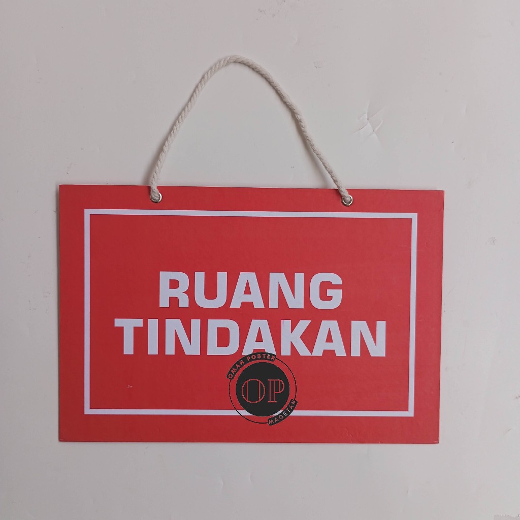 

Hard Poster Ruang Tindakan - Sedang Ada Tindakan - UGD