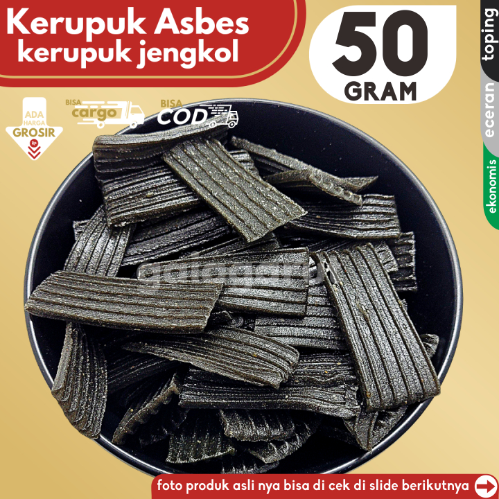 

Kerupuk Asbes Rasa Jengkol 50g Bahan Seblak by GG (Bisa COD/Grosir/Kargo)