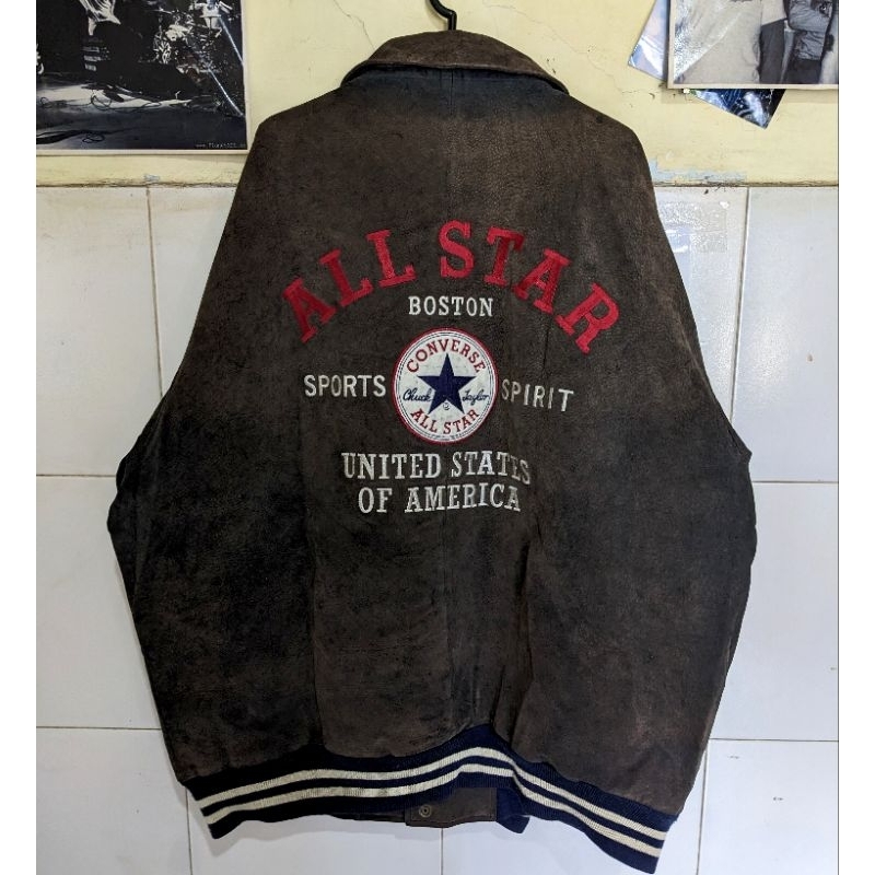 Jaket Converse Vintage 80's Full Leather/Kulit NEGO