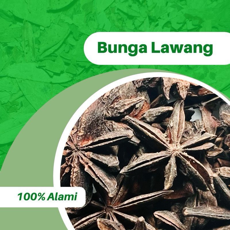 

250GR BUNGA LAWANG PEKAK STAR ANISE 100% ORI