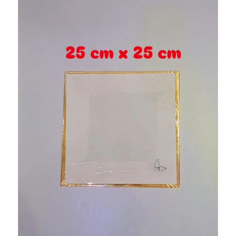 Tatakan Kue Gold Uk 25 Cm/Alas Kue Ulang Tahun Gold