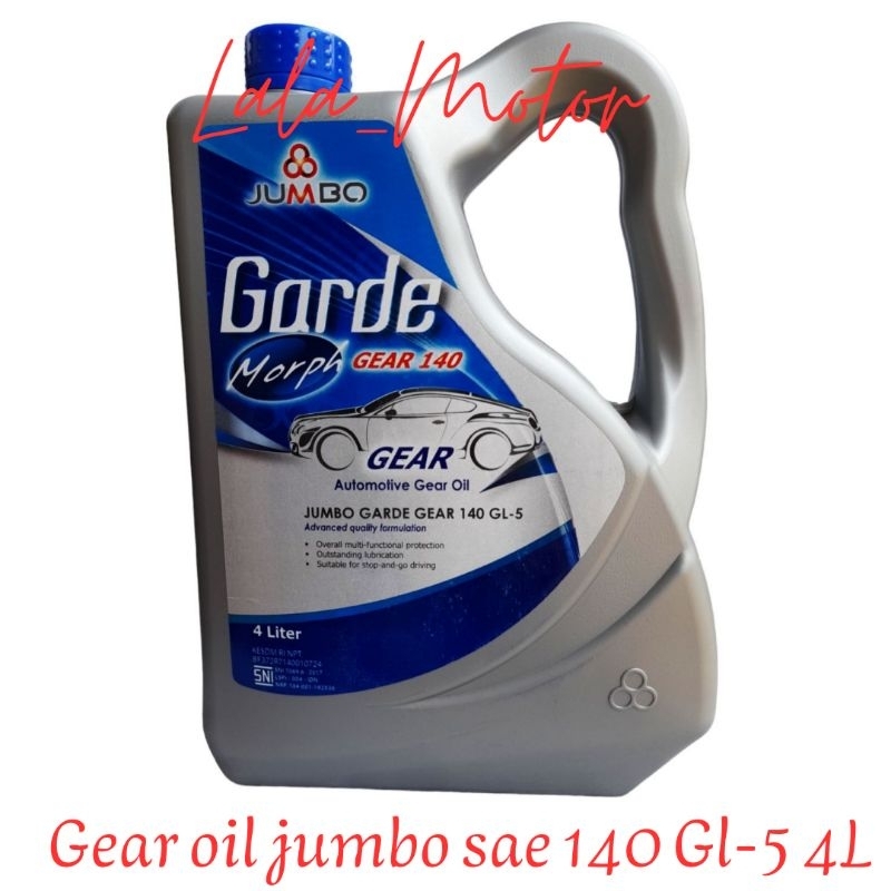 Gear Oil/Oli gardan/Oli Transmisi mobil manual Jumbo sae 140 GL-5 4Liter