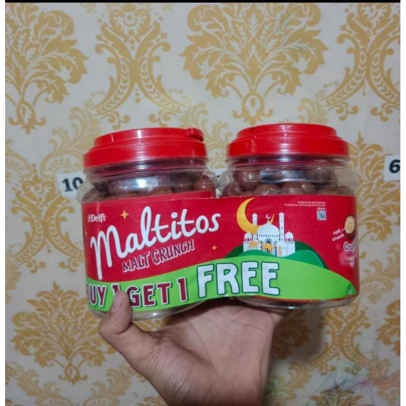 

Delfi maltitos toples jar malt crunch 300gr buy 1 get 1 rijek