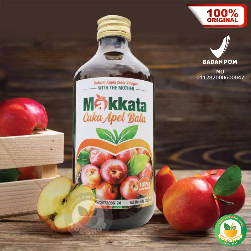 

ORIGINAL Cuka Apel Batu Malang Organic Apple Cider Vinegar Makkata