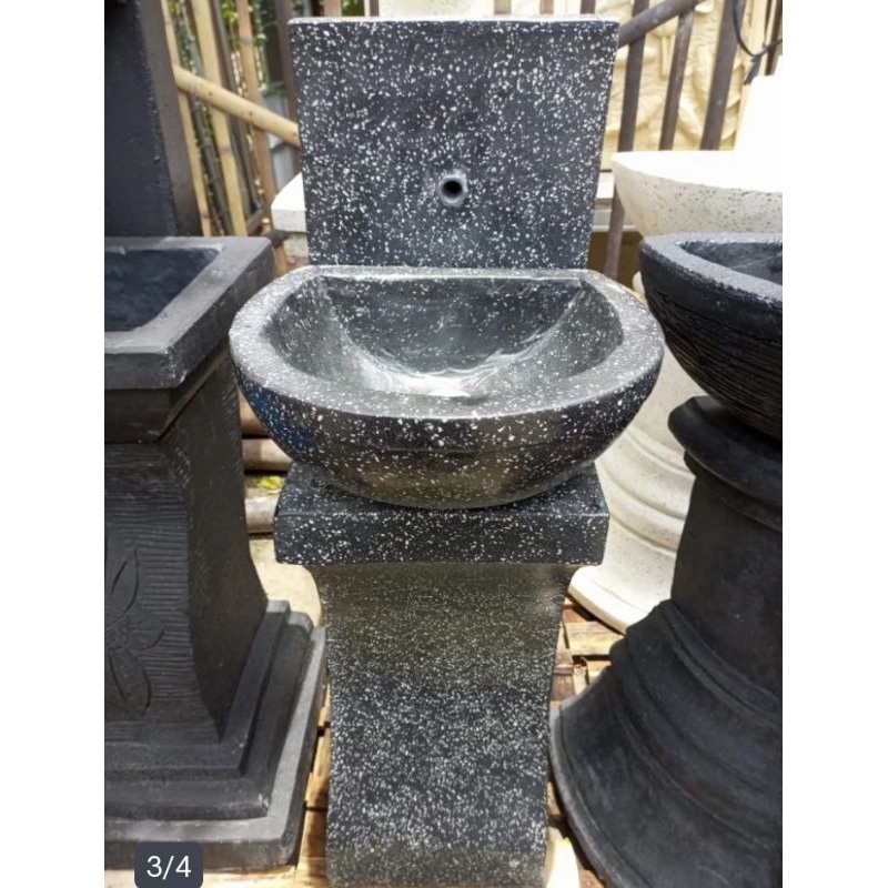 BATU ALAM WASTAFEL TERASSO HITAM LETTER C