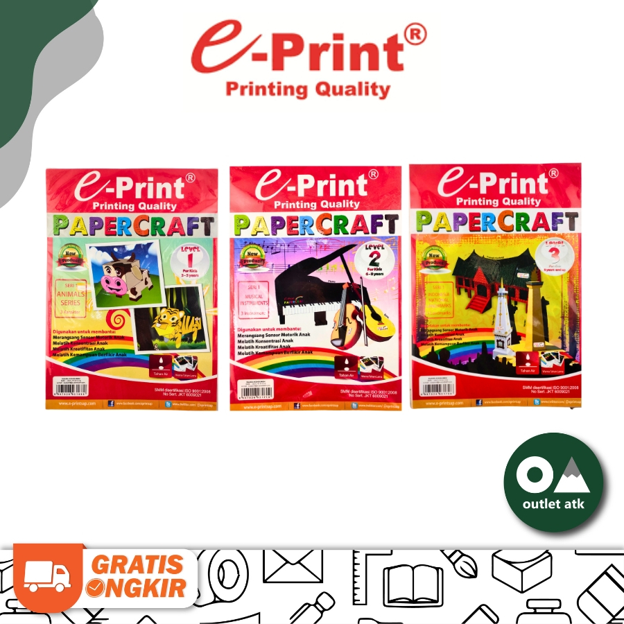 

E-Print DIY Papercraft for Kids - Kertas Prakarya Kerajinan Tangan