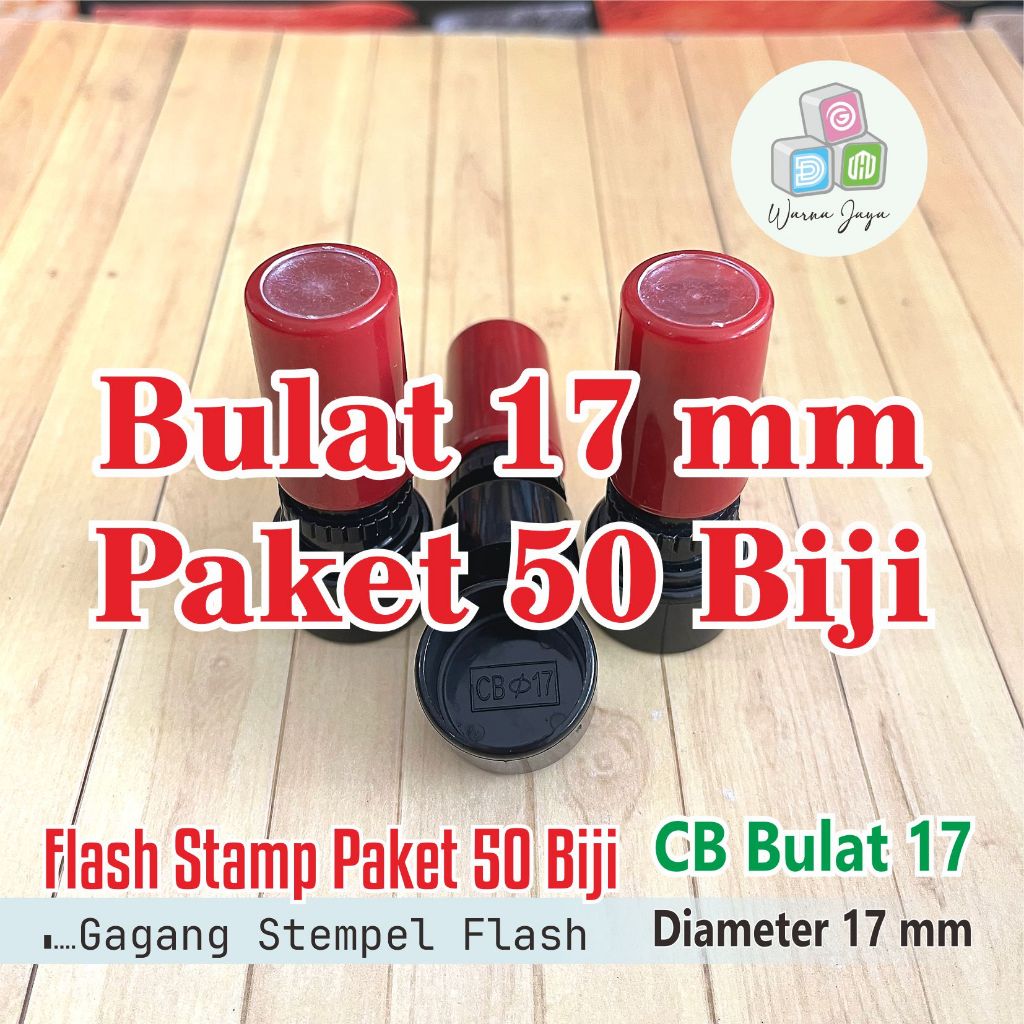 

Gagang Stempel Flash Bulat D 17 mm / Paket 50 Biji / STEMPEL FLASH HANYA GAGANG SAJA