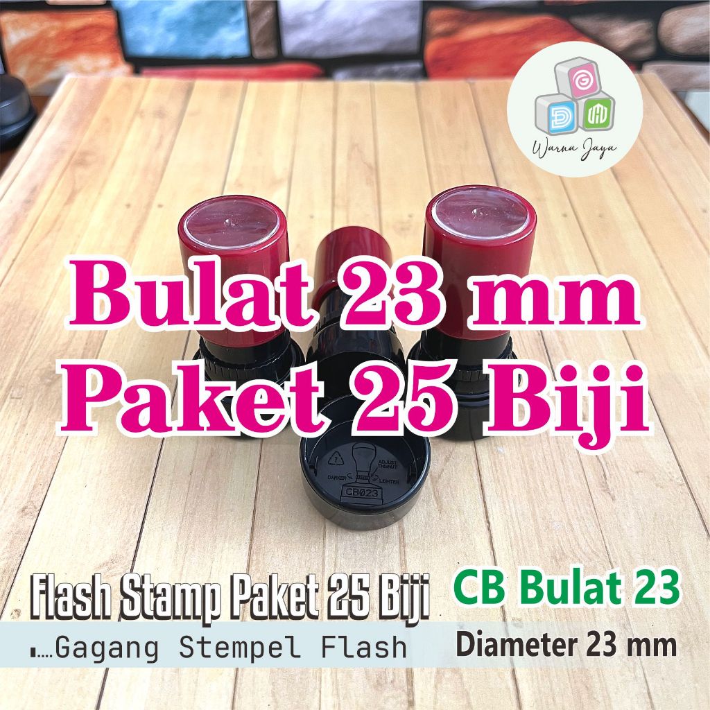 

Gagang Stempel Flash Bulat D 23 mm / Paket 25 Biji / STEMPEL FLASH HANYA GAGANG SAJA