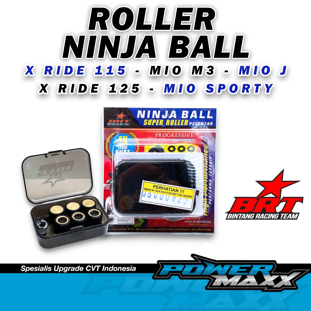 Roller Ninja Ball BRT ROLLER RACING Mio Sporty - Mio J - X ride Roler Ninja Ball BRT Black Diamond b