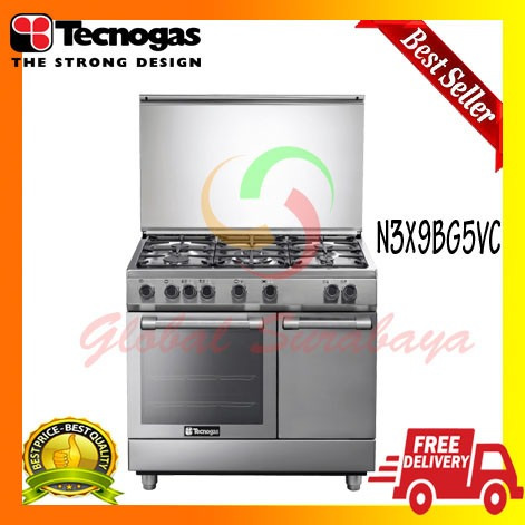 Tecnogas Kompor Free Standing 5 Tungku N3X9BG5VC