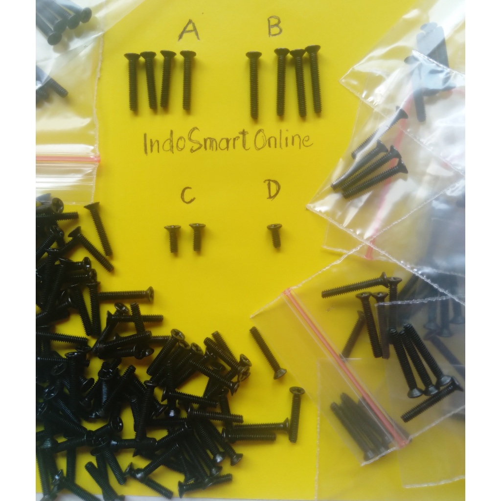 [Baru] Baut panjang Asus X455L Baut casing laptop Asus X455LA, X455LD