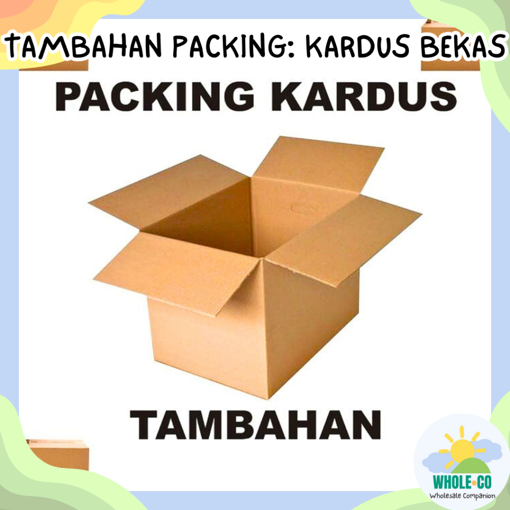 

(Tambahan Packing) Kardus Bekas + Bubble Wrap Pelindung Paket Ekstra