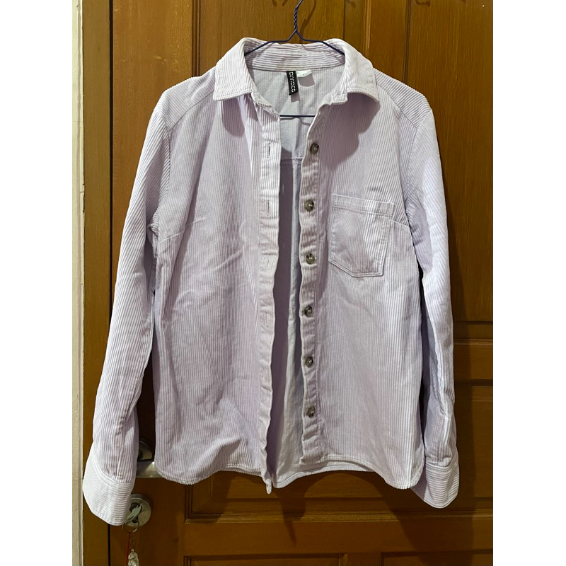 Jaket Jeans Ungu H&M preloved