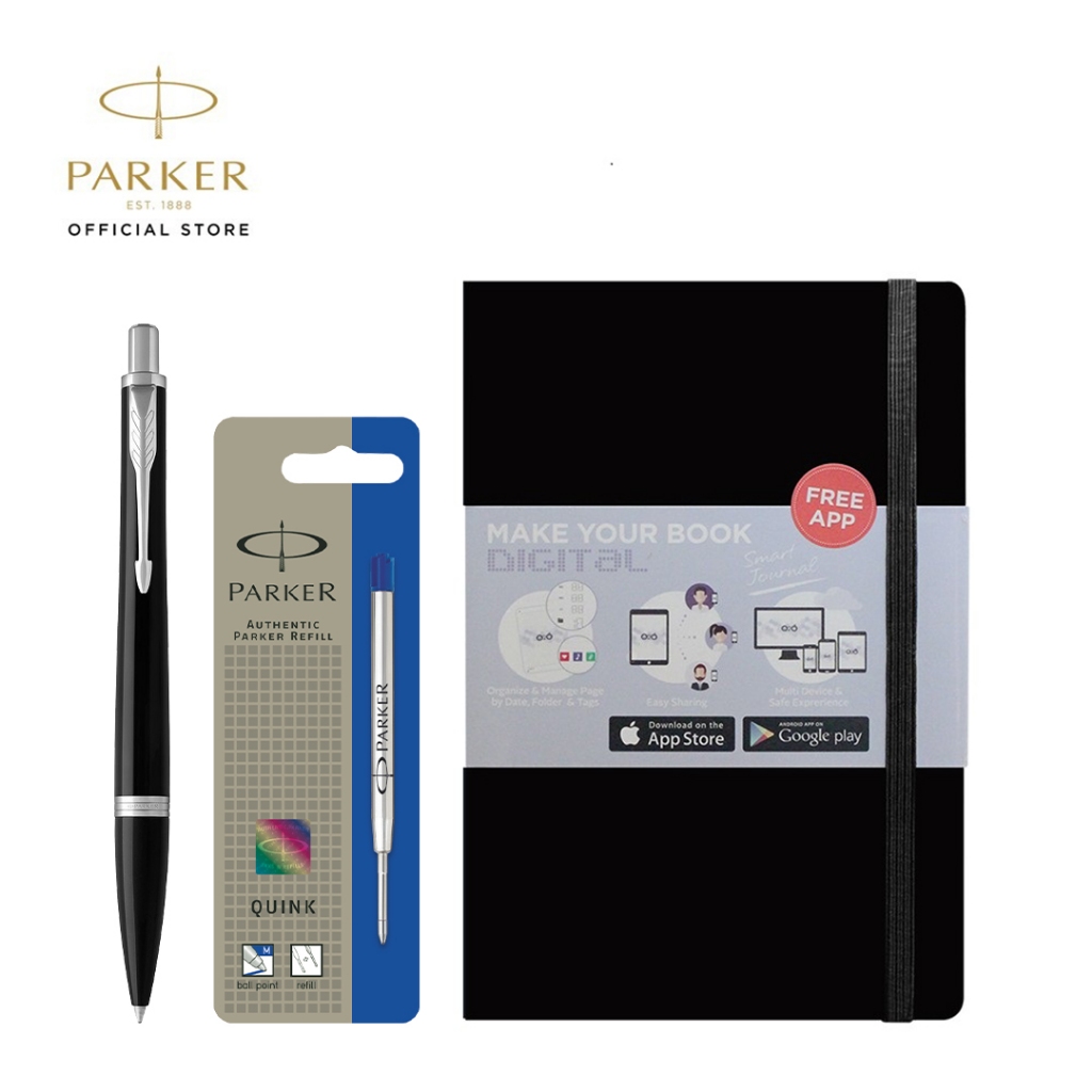 

NEW PRODUCT SPECIAL PACKAGE - URBAN BLACK CAB CHROME TRIM BP, REFILL BLUE, O2O JOURNAL BLACK /