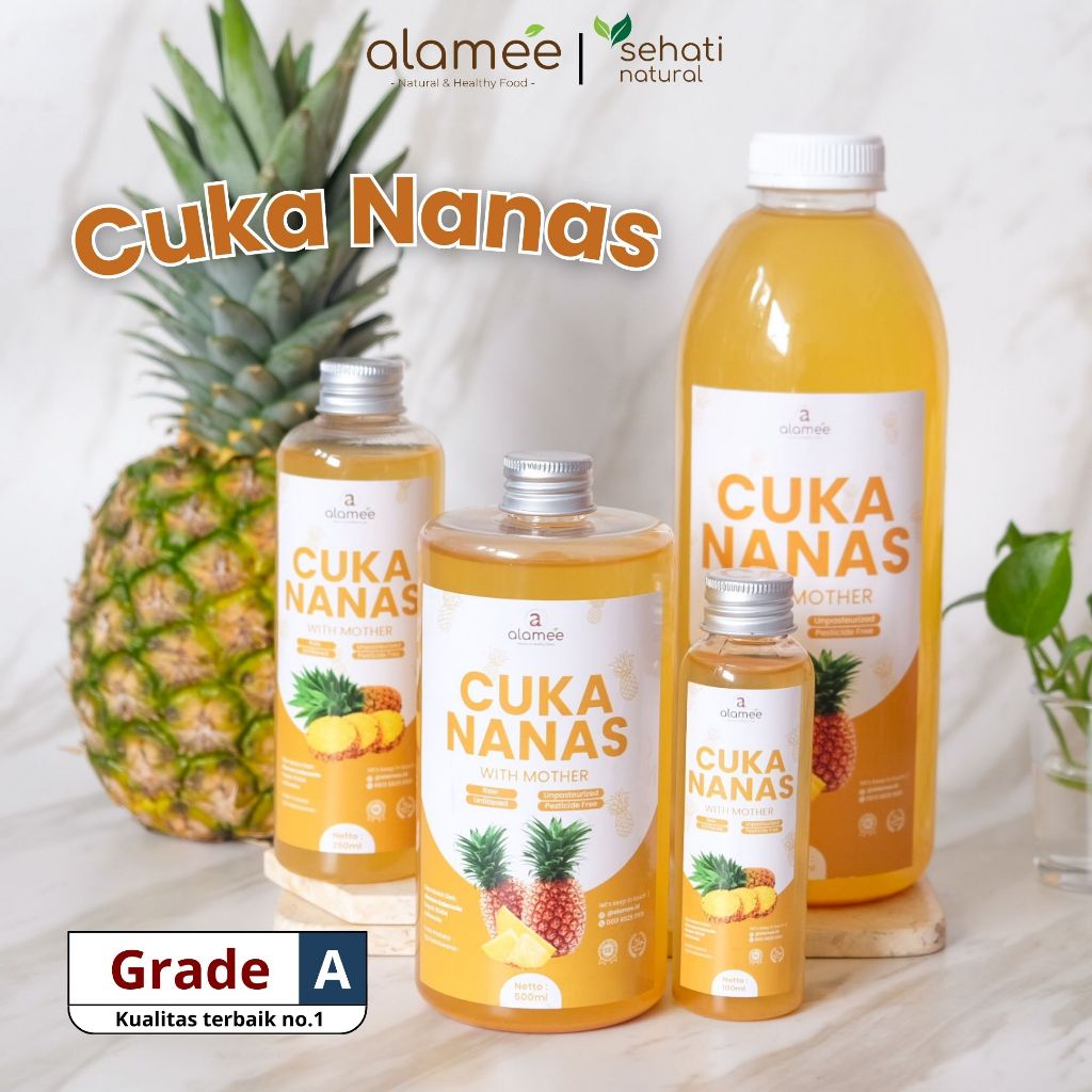 

Cuka Nanas Original Pineapple Cider Vinegar With Mother Organik Natural Buah Nanas Alami