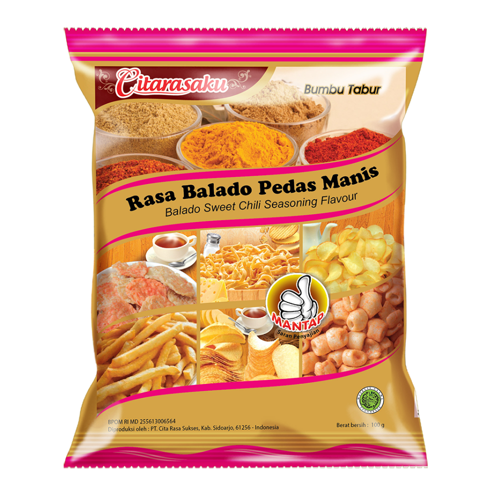 

Citarasaku Bumbu Tabur Rasa Balado Pedas Manis 100 gr