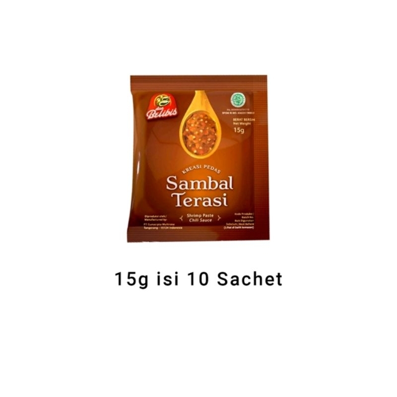 

Sambal terasi belibis 1 renceng
