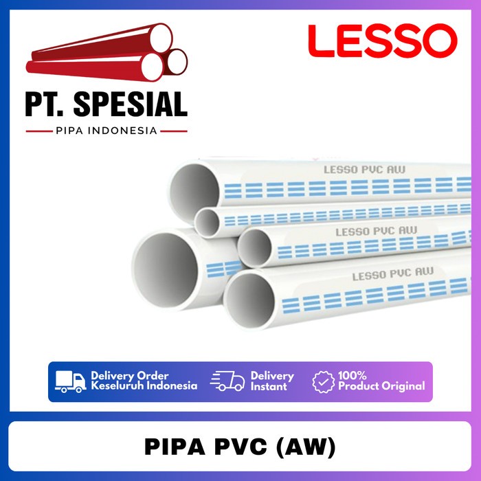 Pipa PVC AW Standard Lesso 10 inch / Pipa PVC Lesso  -03