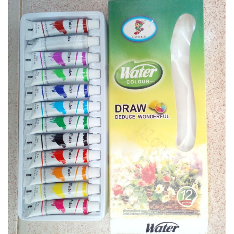 

CAT AIR (AQUAREL) 9ML 12 WARNA NO:W12-9 NON TOXIC