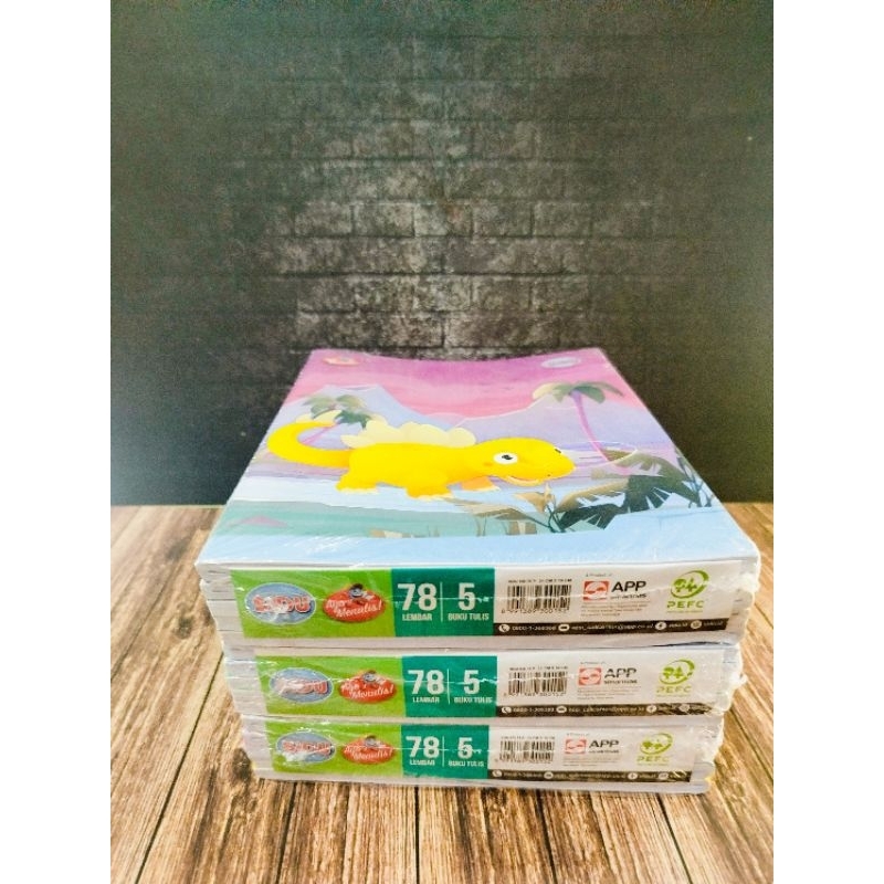 

Buku Tulis SIDU 78, 100 lembar (isi 5 buku per 1 pak)