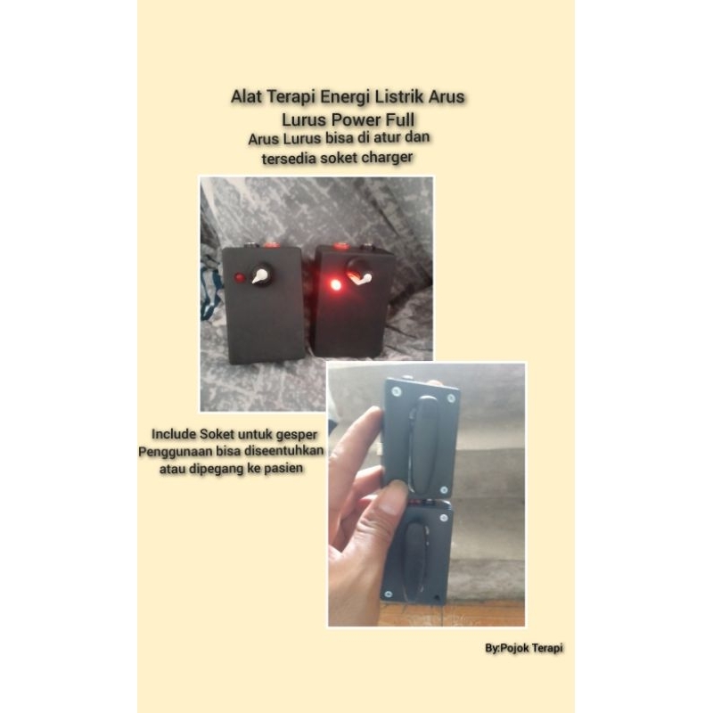 Versi baru Alat terapi energi listrik full power jari petir mini (Arus lurus)