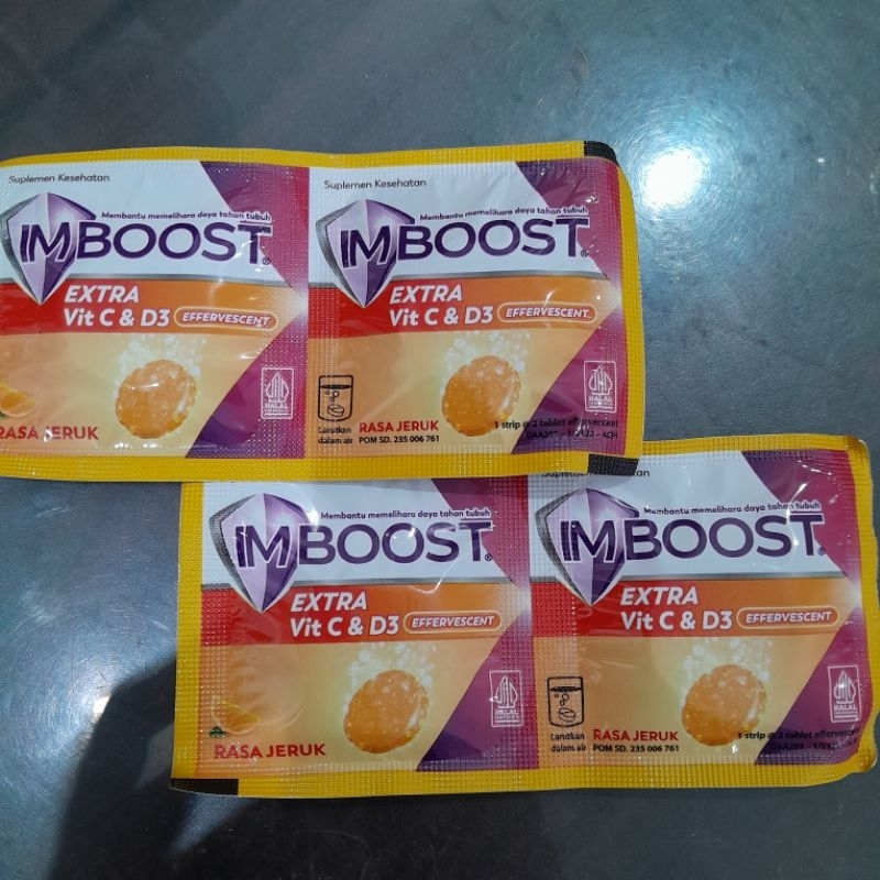 IMBOOST EXTRA VIT C & D3 EFFERVESCENT 1 SACHET @2 TABLET
