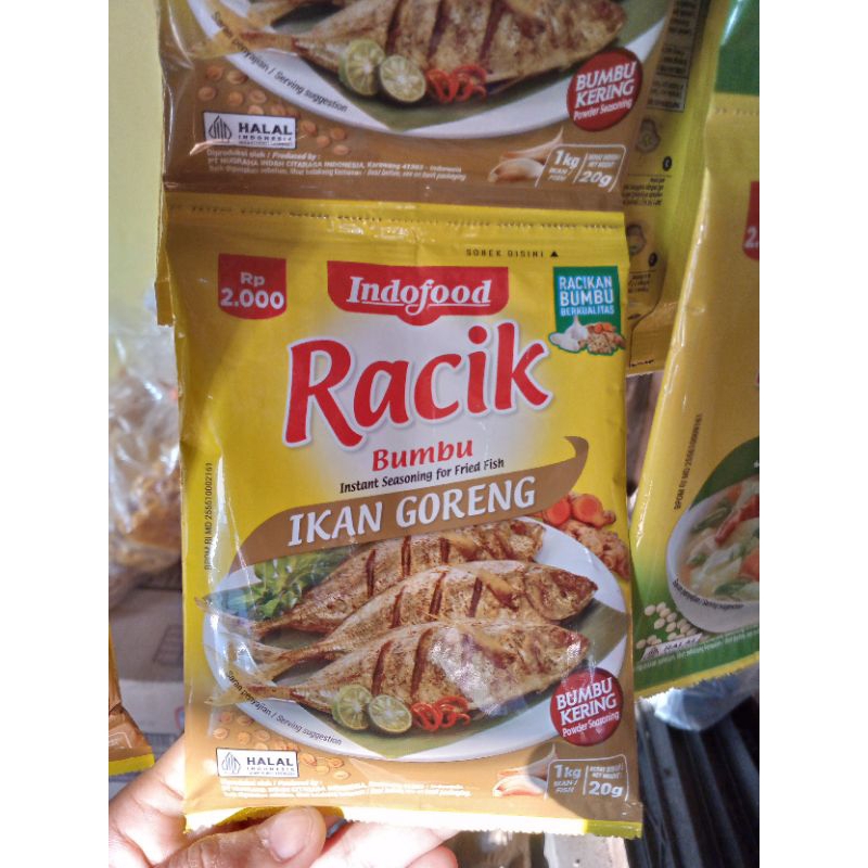 

indofood racik ikan goreng 1renceng 10pcs ecer 2000