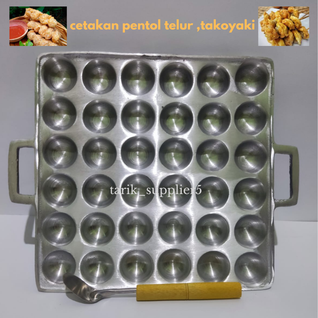 Termurah~ Cetakan takoyaki mini 36 lubang, cetakan pentol telur , cetakan pentol korea , cetakan tel
