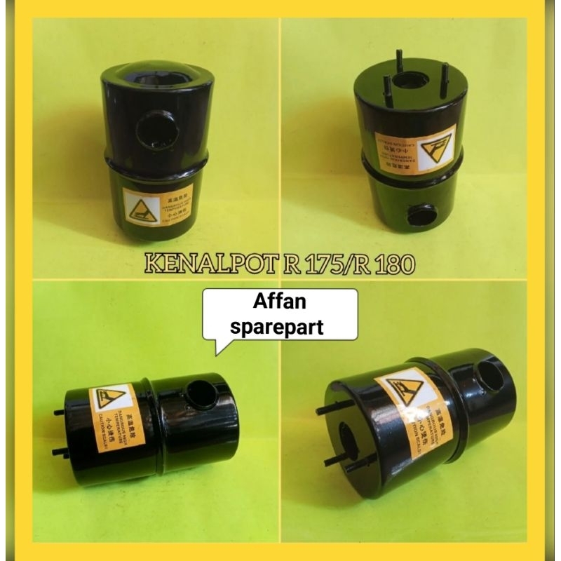 KENALPOT DONGFENG R 175 & R 180 BLACK / SILINCER DONGFENG R 175/R 180 BALACK
