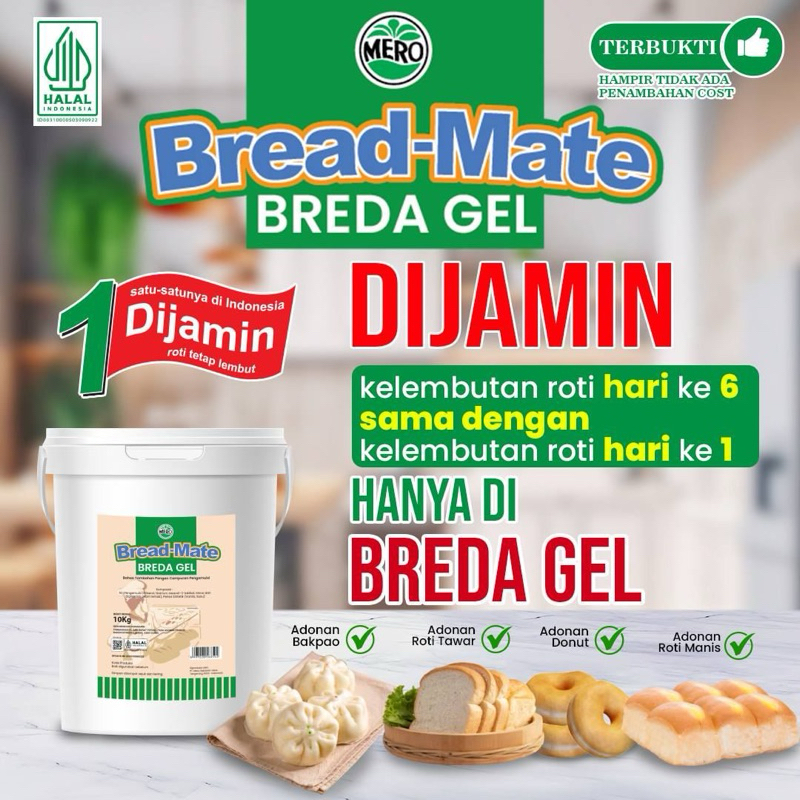 

BREAD GEL Crumb Softener Pelembut Roti Repack 100gr