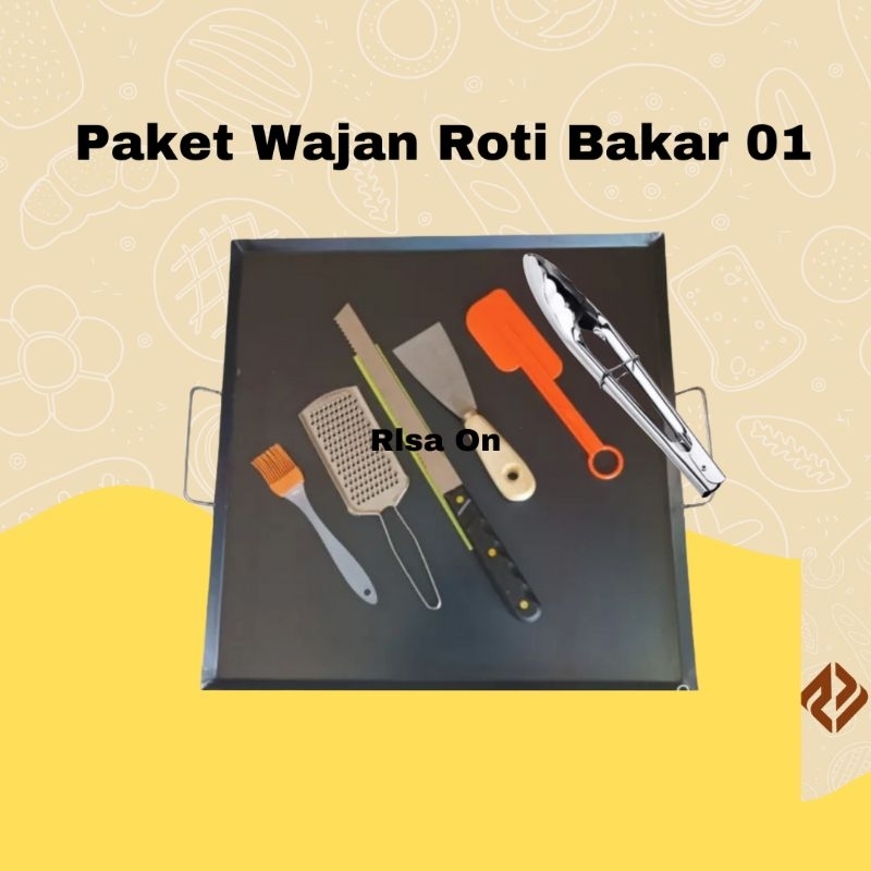Paket 02 Wajan Roti Bakar / Kebab Burger / Wajan Steak Ayam
