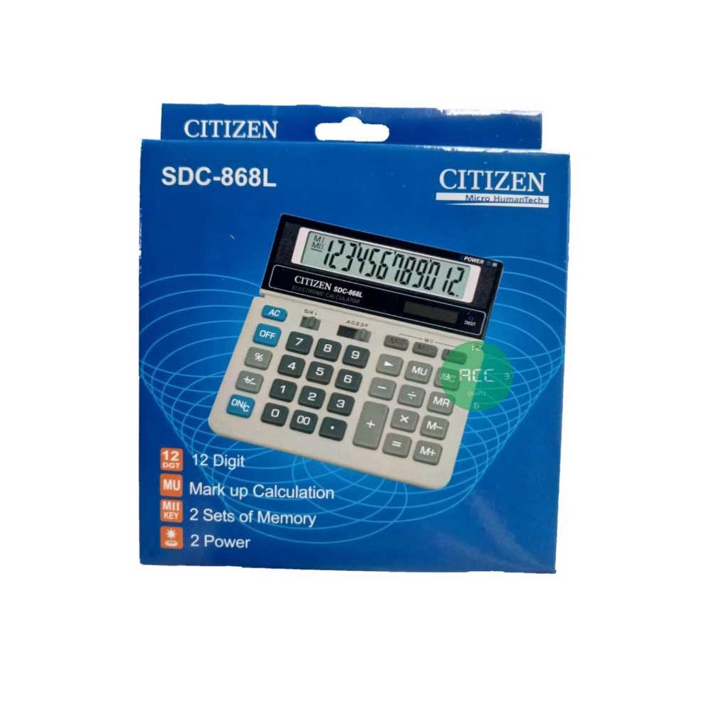 

KODE P96L Kalkulator Citizen SDC868L
