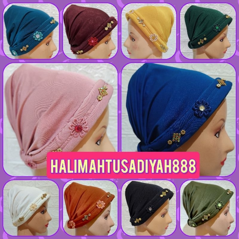 kerpus hijab kupluk songkok ciput Payet minimalis lebaran idul Fitri umroh haji bisa cod minimalis
