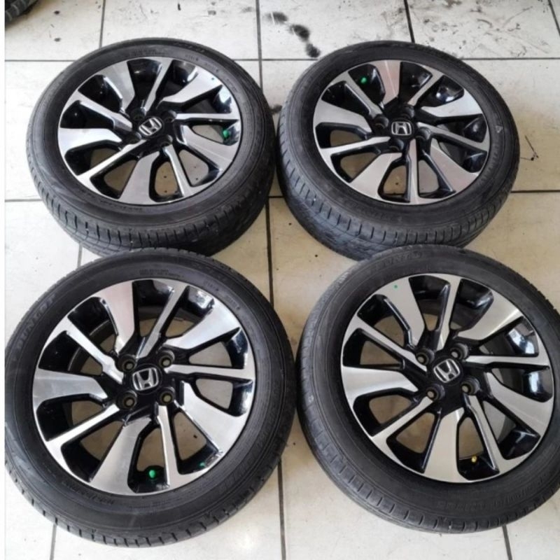 pelek oem ori copotan brio rs r15 baut 4x100 plus ban