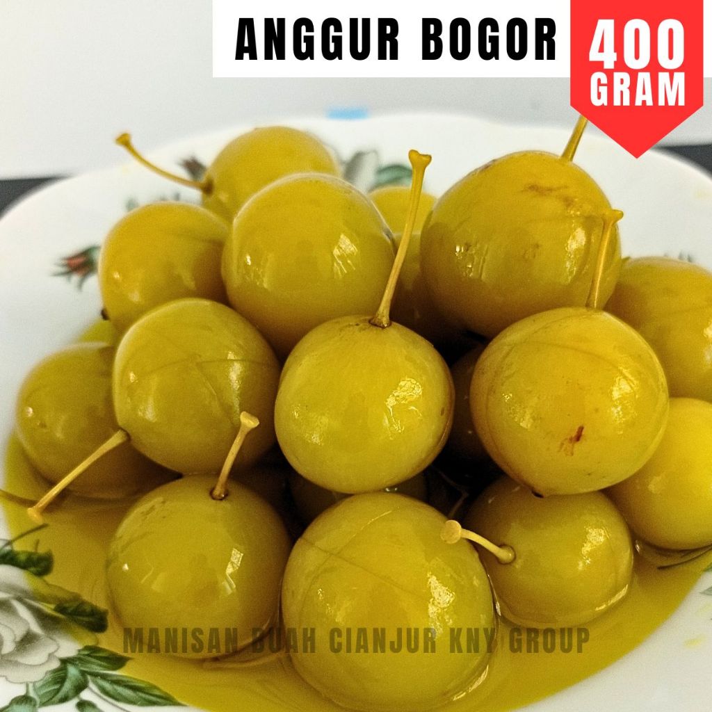 

ANGGUR BOGOR 400 GRAM CANAR MANISAN BUAH ASINAN BUAH
