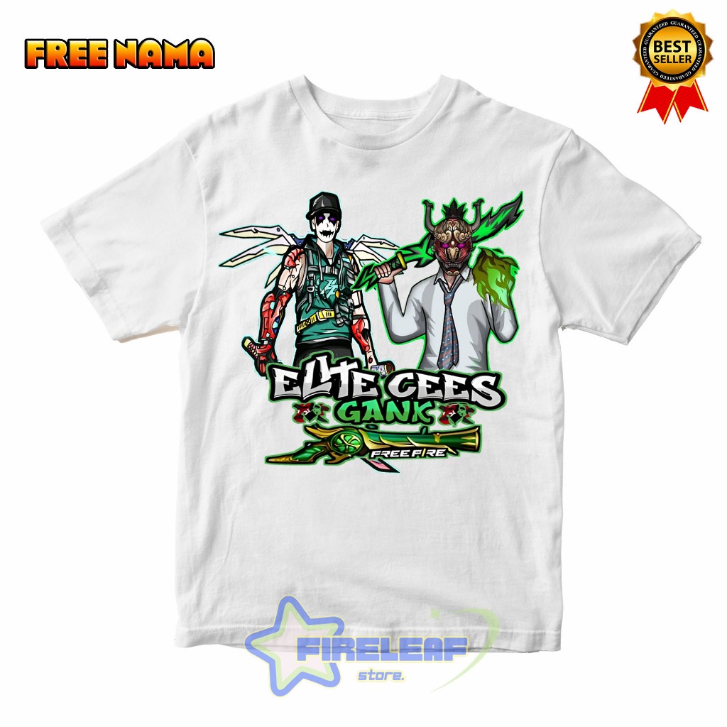 BAJU ATASAN KAOS ANAK FF ELITE CEES BUNDLE OLD NEW DESIGN