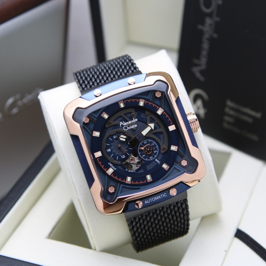 Alexandre Christie AC 3039 MA / Ac 3039 / ac3039 Automatic Original Jam Tangan Pria Analog