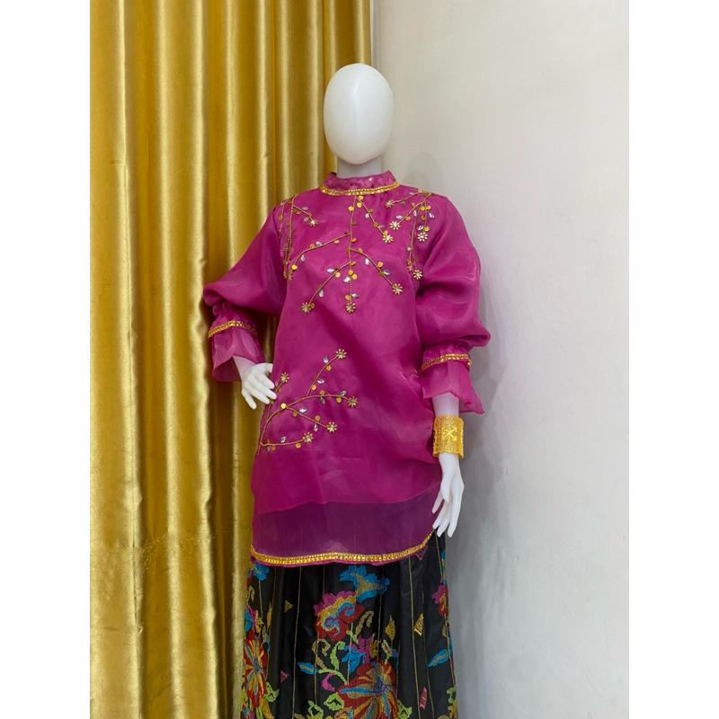 AR BAJU BODO ORGANZA PAYET MOTIF