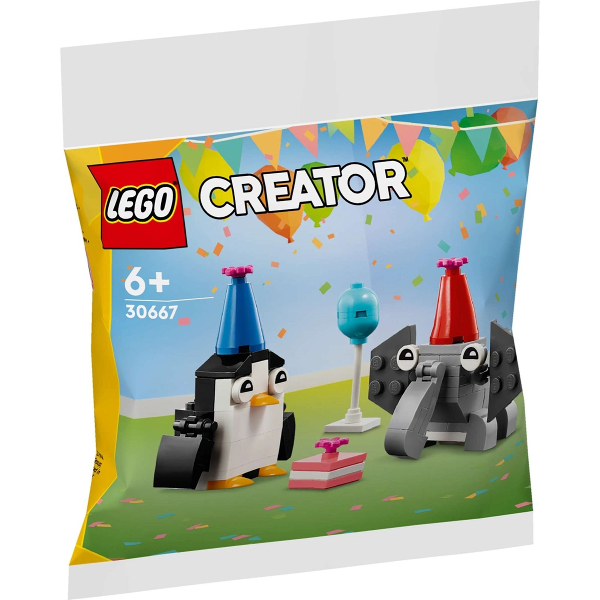 LEGO Creator - 30667 Animal Birthday Party Polybag Building Kid Toy Play Zoo Basic Model Penguin Ele