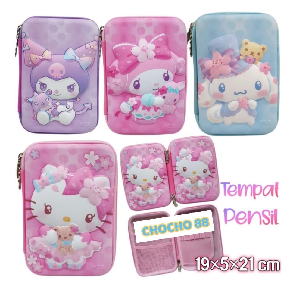 

KODE U72F Pencil Case SMIGGLE Karakter Emboss 6D Tempat Pensil Anak LOL Unicorn Spiderman Little Pony