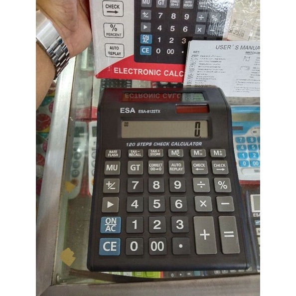 

KODE R59N Kalkulator Esa 2 Layar Kalkulator Dagang Besar Free baterai