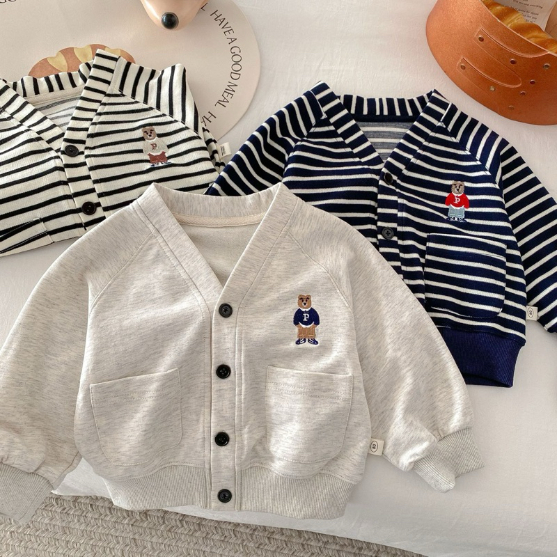 (1-7 tahun) Jaket Cardigan Anak Laki Laki Import | Jaket Bayi Laki Laki