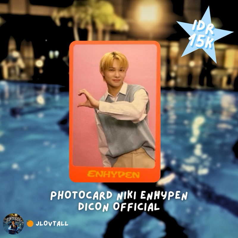 Niki Enhypen Official Photocard