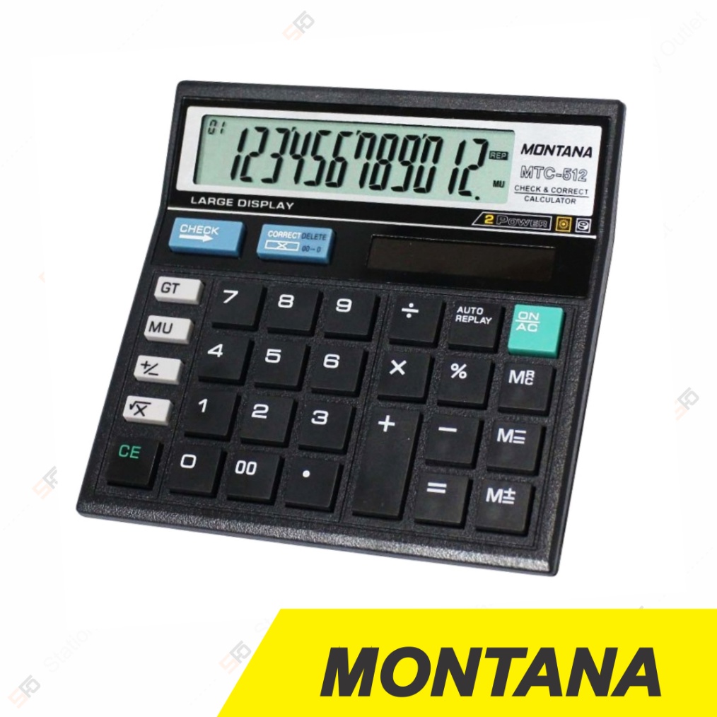 

KODE D6K Kalkulator Montana MTC512 12 Digits Calculator SFO Semarang Official