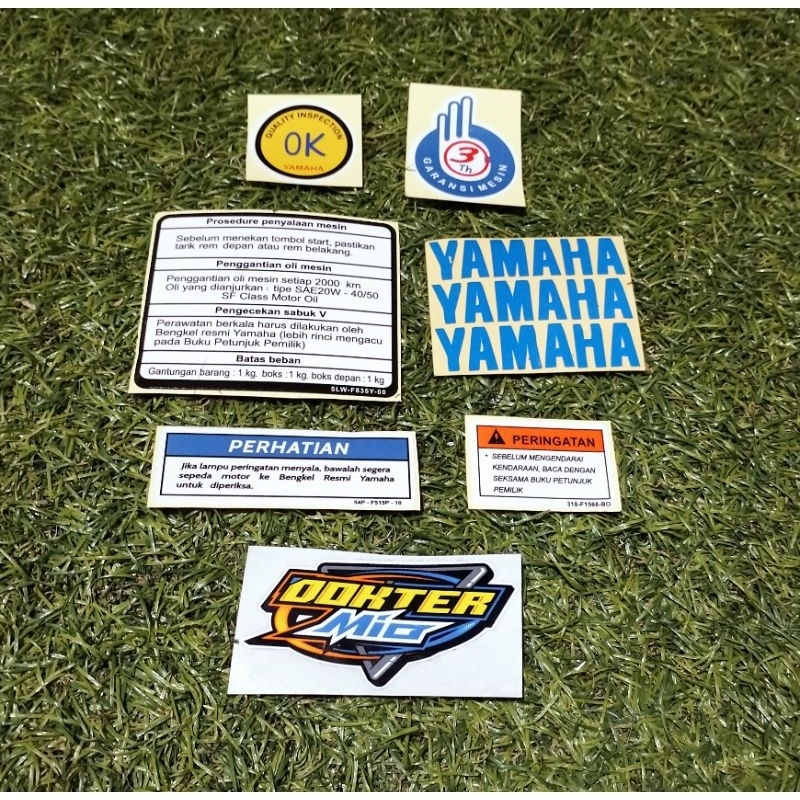 Paketan Sticker Detail Mio /stiker Warning Mio