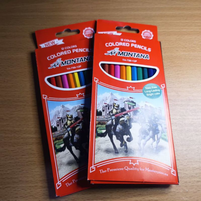 

PENSIL WARNA 12 PCS PANJANG MILTON MONTANA | ALAT MENGGAMBAR WARNA WARNI