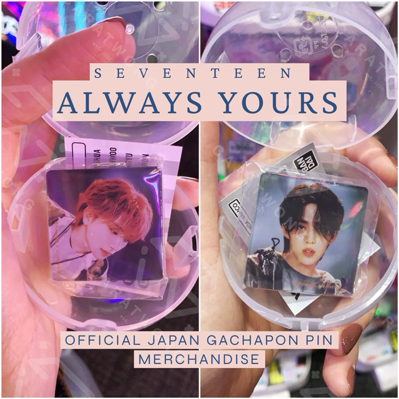 [READY STOCK] SEVENTEEN - Always Yours - Bandai Japan Official Merchandise Gachapon Pin - Joshua, Sc
