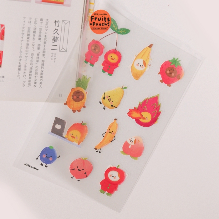 

Clear Sticker Sheet - Fruit Punch
